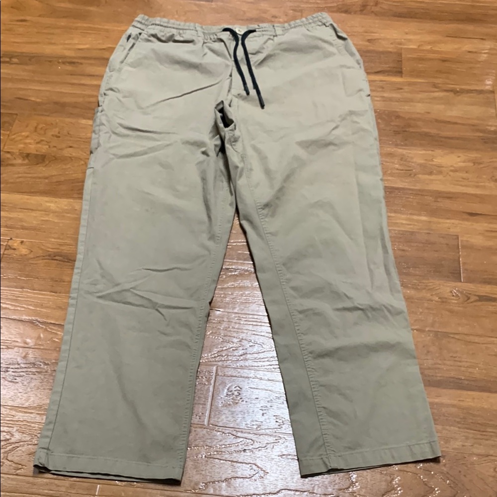 Stance Men's Casual Drawstring Chino Pants in Khaki